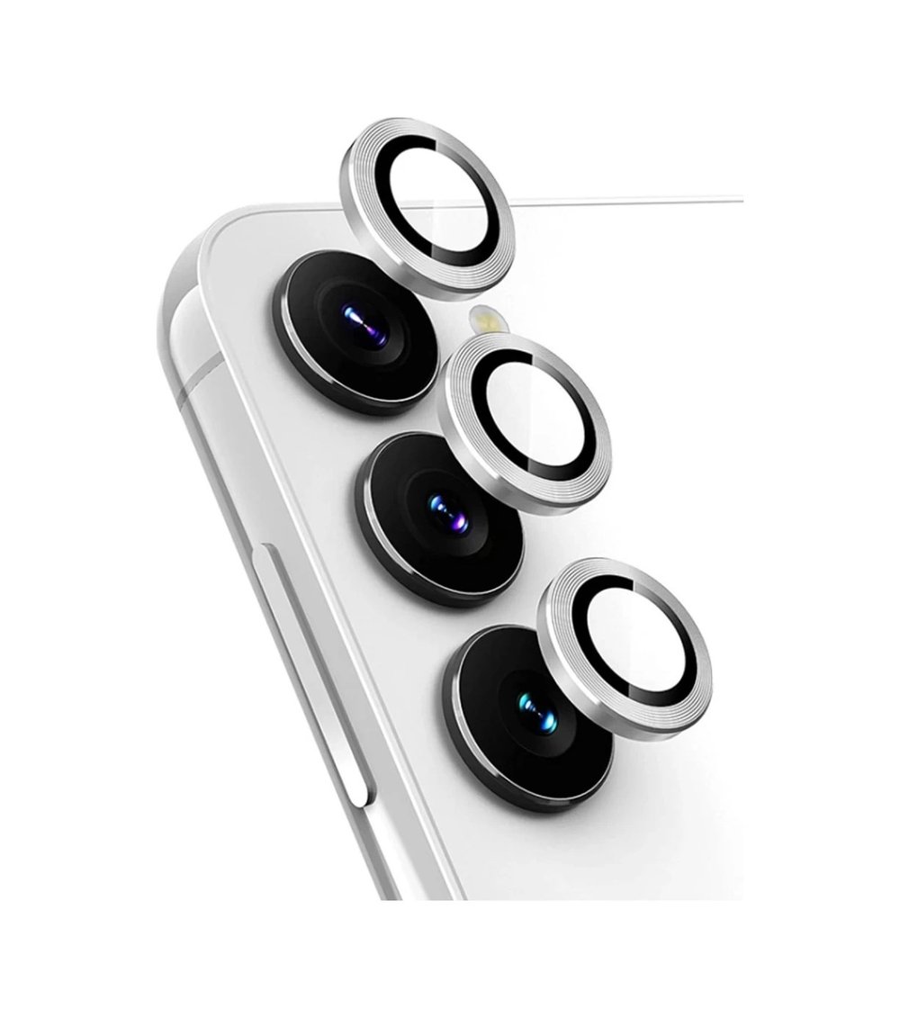 Samsung Galaxy A25 5g Uyumlu Valdez Metal Kamera Lens - Gümüş