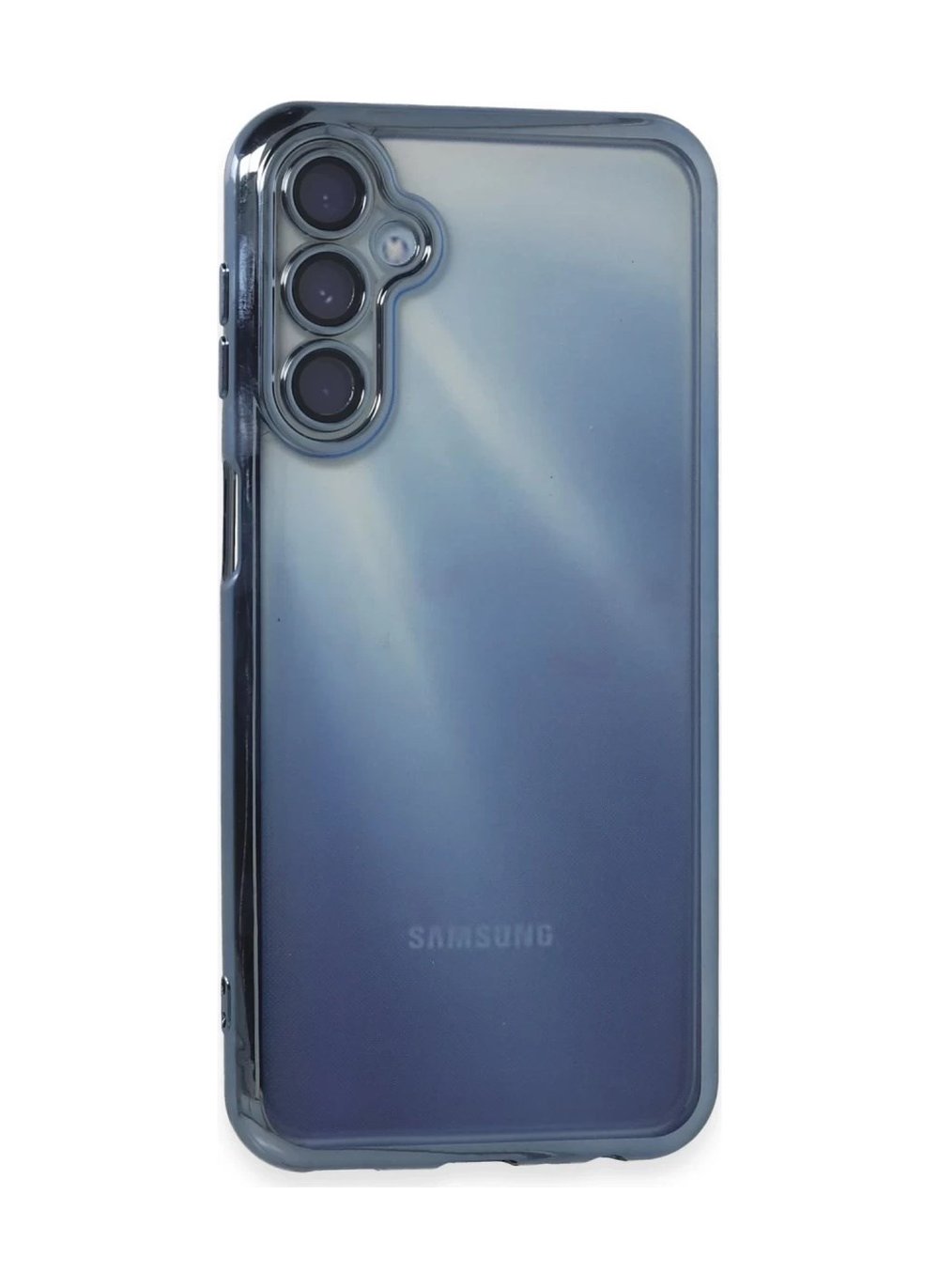 Samsung Galaxy A35 5g Uyumlu Kılıf Lensli Silikon - Açık Mavi Belirtilmemiş