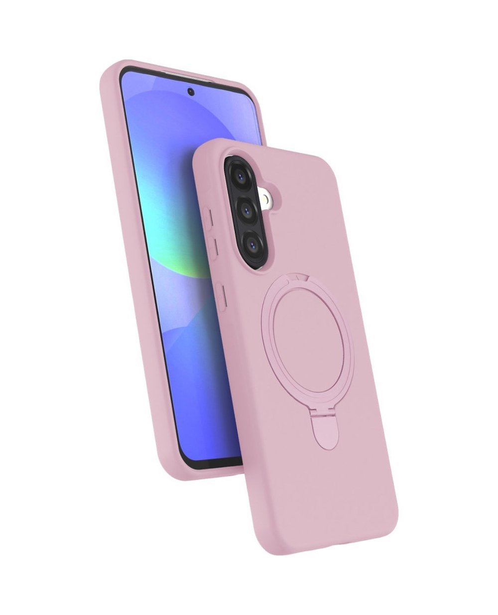 Samsung Galaxy A56 Uyumlu Regal Magsafe Standlı Kapak - Açık Pembe Belirtilmemiş