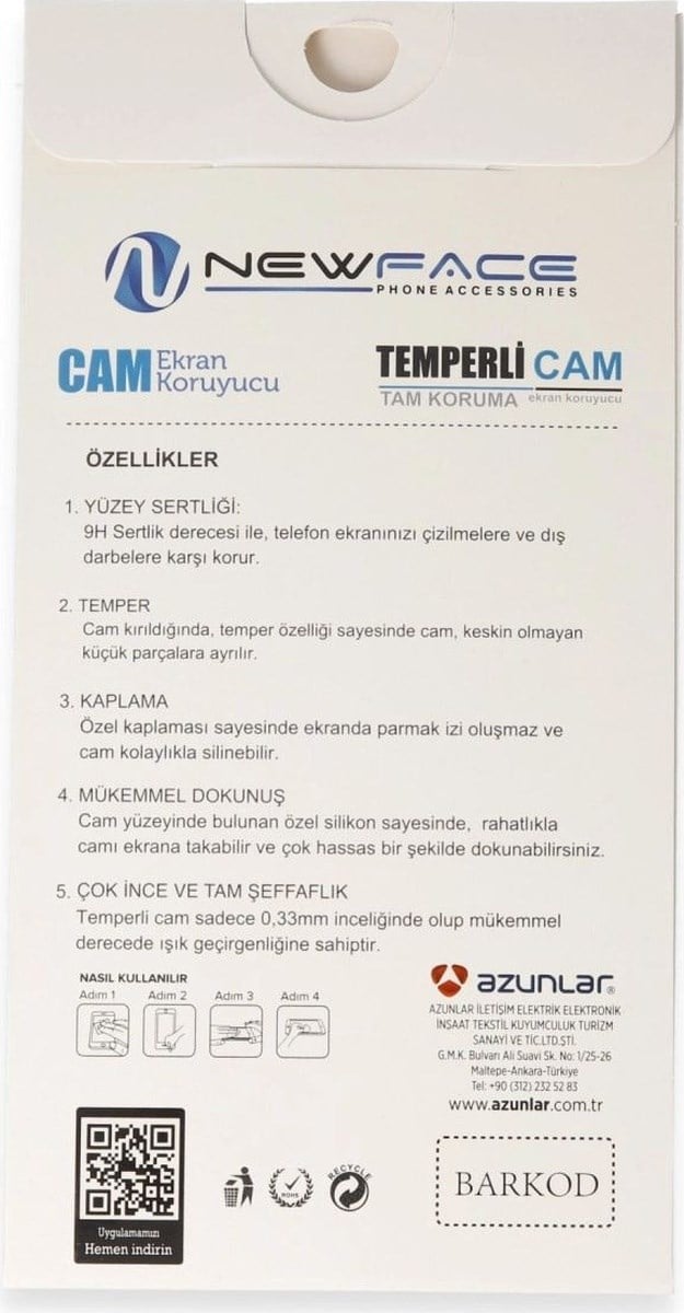 Samsung Galaxy S22 3d Antistatik Cam Ekran Koruyucu