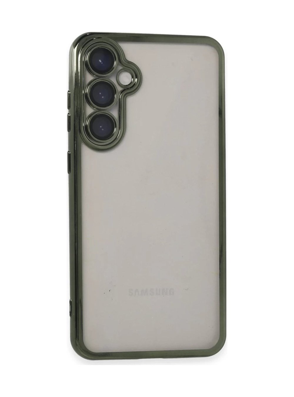 Samsung Galaxy S23 Fe Uyumlu Kılıf Lensli Silikon - Yeşil Belirtilmemiş