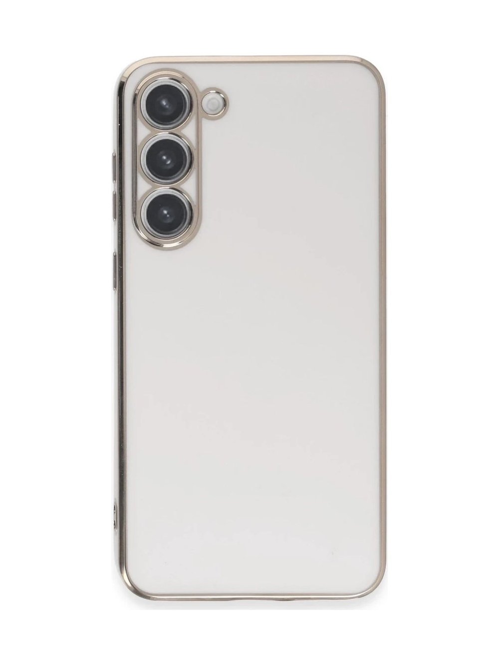 Samsung Galaxy S23 Kılıf Volet Silikon - Beyaz 0.2M-Çok Renkli