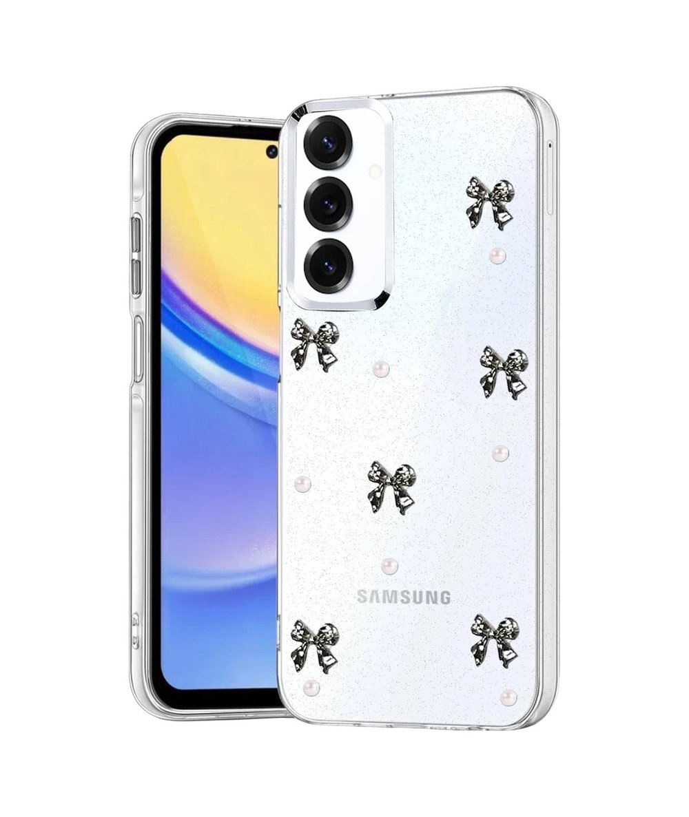 Samsung Galaxy S24 Fe Uyumlu Fiyonk Desenli Kapak - Desen 8 Belirtilmemiş