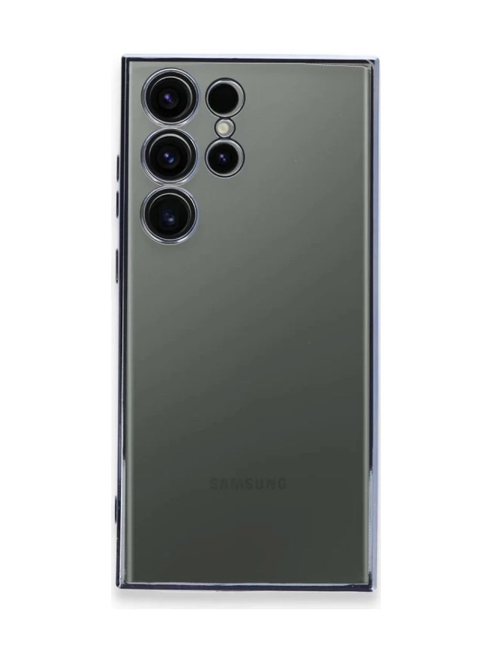 Samsung Galaxy S24 Ultra Uyumlu Kılıf Lensli Silikon - Gold Belirtilmemiş
