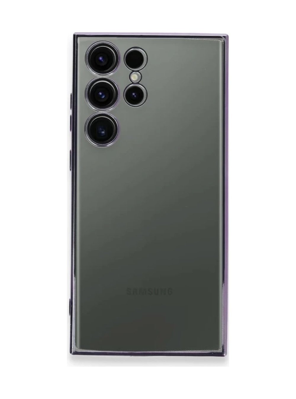 Samsung Galaxy S24 Ultra Uyumlu Kılıf Lensli Silikon - Siyah Belirtilmemiş