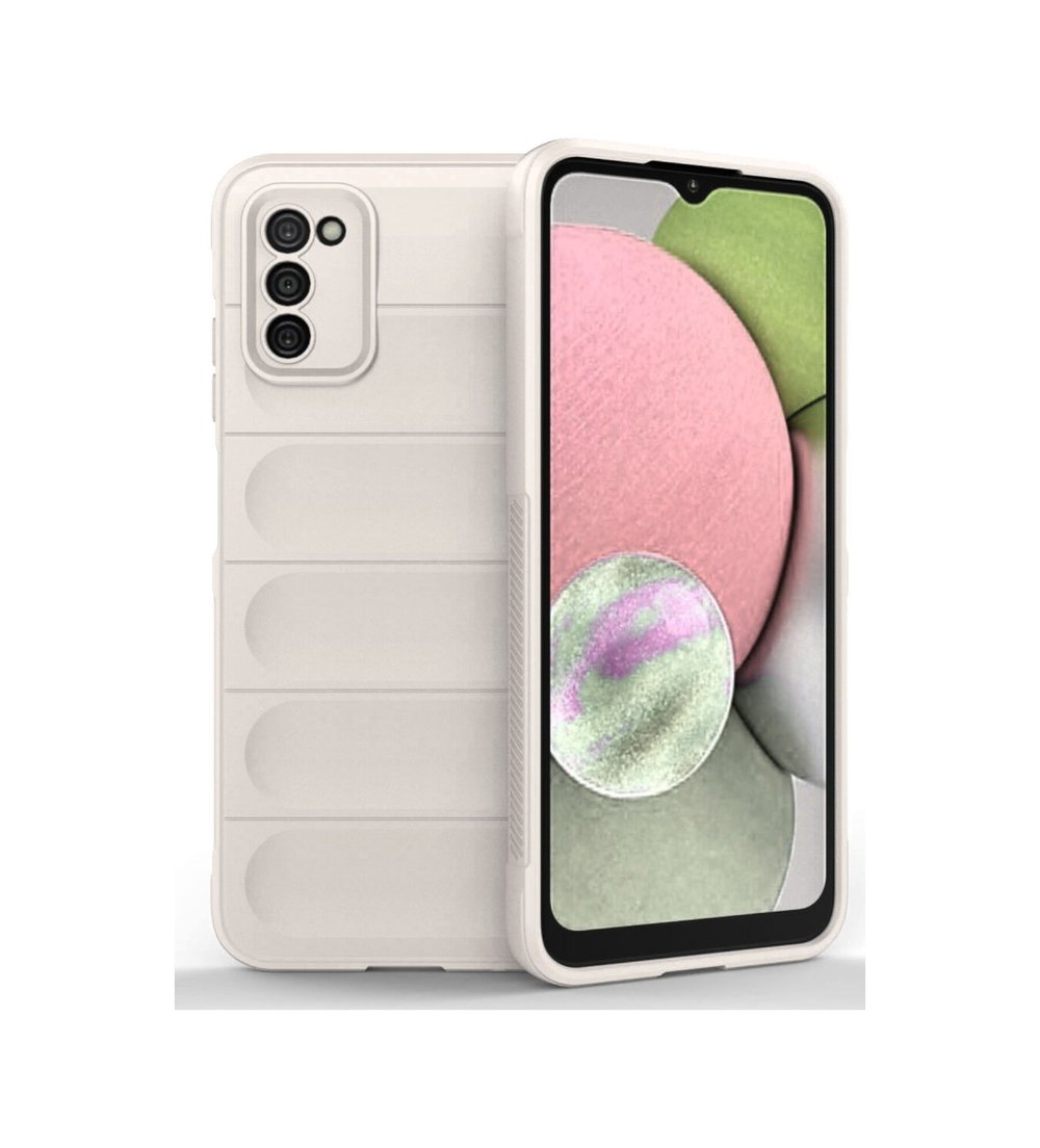 Samsung Galaxy Uyumlu   A03s Kılıf Optimum Silikon - Krem Belirtilmemiş