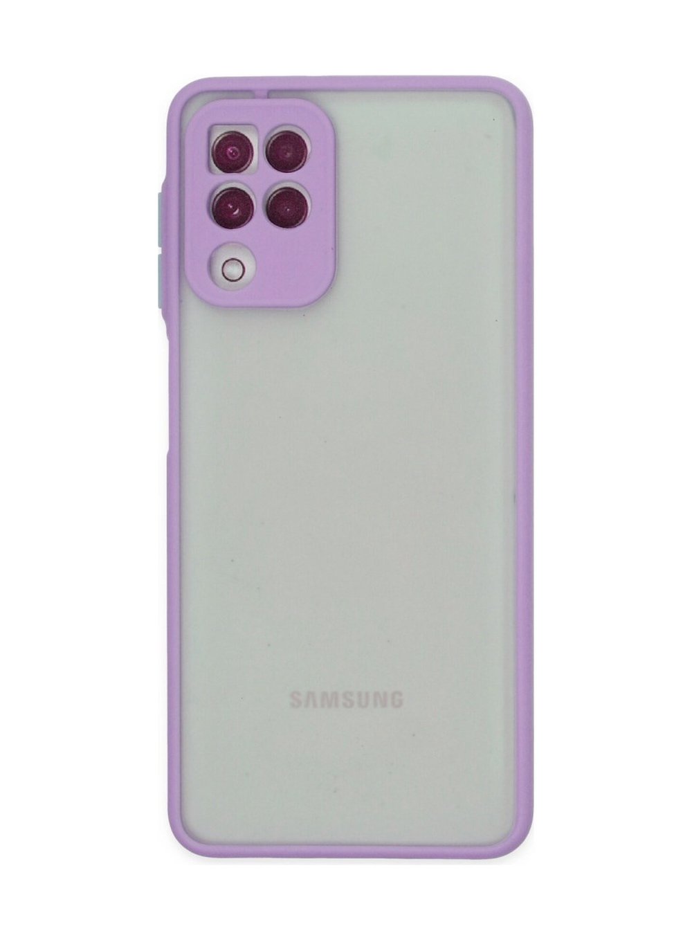 Samsung Galaxy Uyumlu   A22 Kılıf Montreal Silikon Kapak - Mor Belirtilmemiş