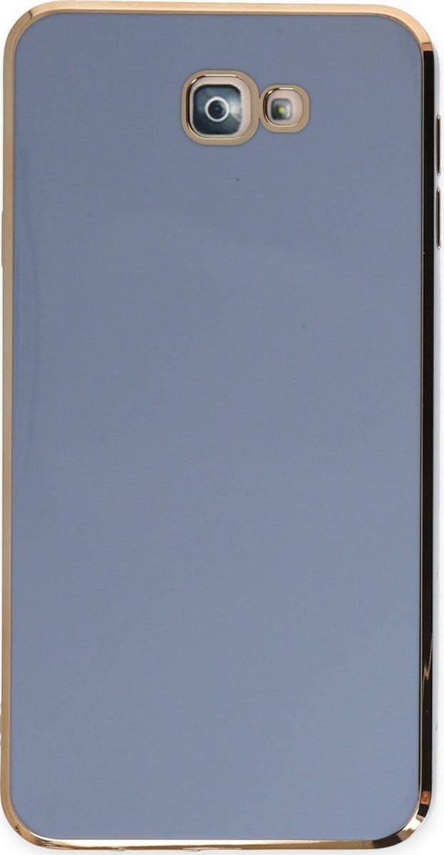 Samsung Galaxy Uyumlu   J7 Prime Kılıf Volet Silikon - Mavi Belirtilmemiş
