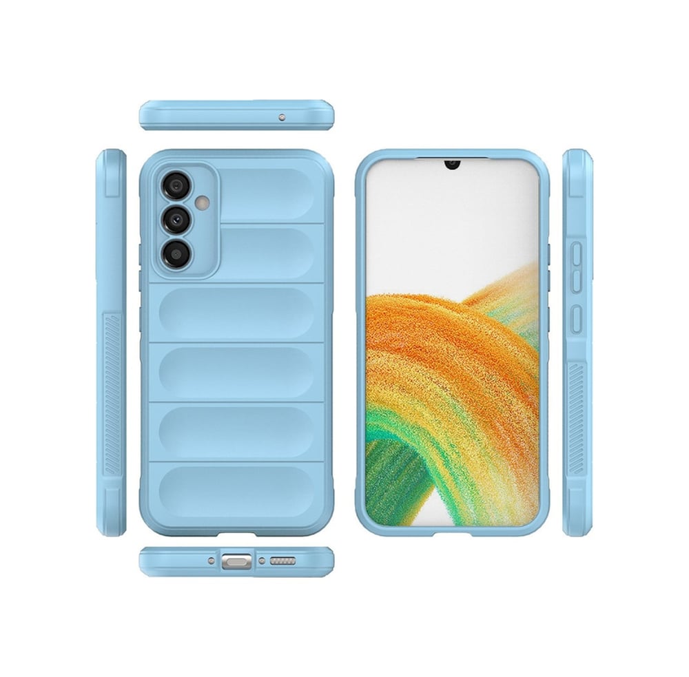 Samsung Galaxy Uyumlu   M34 5g Kılıf Optimum Silikon - Sky Blue Belirtilmemiş