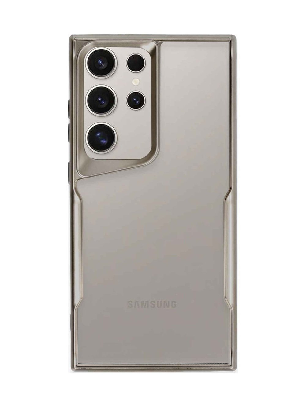 Samsung Galaxy Uyumlu   S24 Ultra Kılıf Boyi Silikon Kapak - Titan Gri Belirtilmemiş