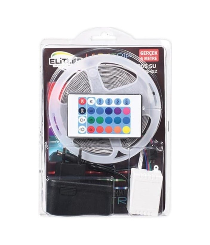 Şerit 5mt Rgb Kumandalı Tek Çipli 1 Adet