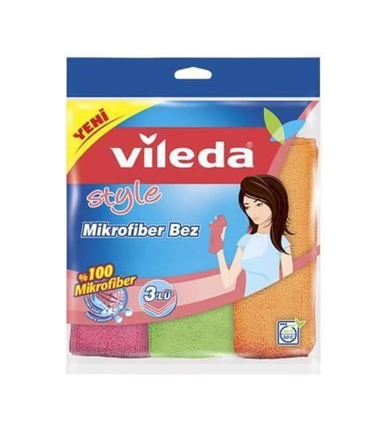 Style Mikrofiber Bez 3lü Çok Renkli