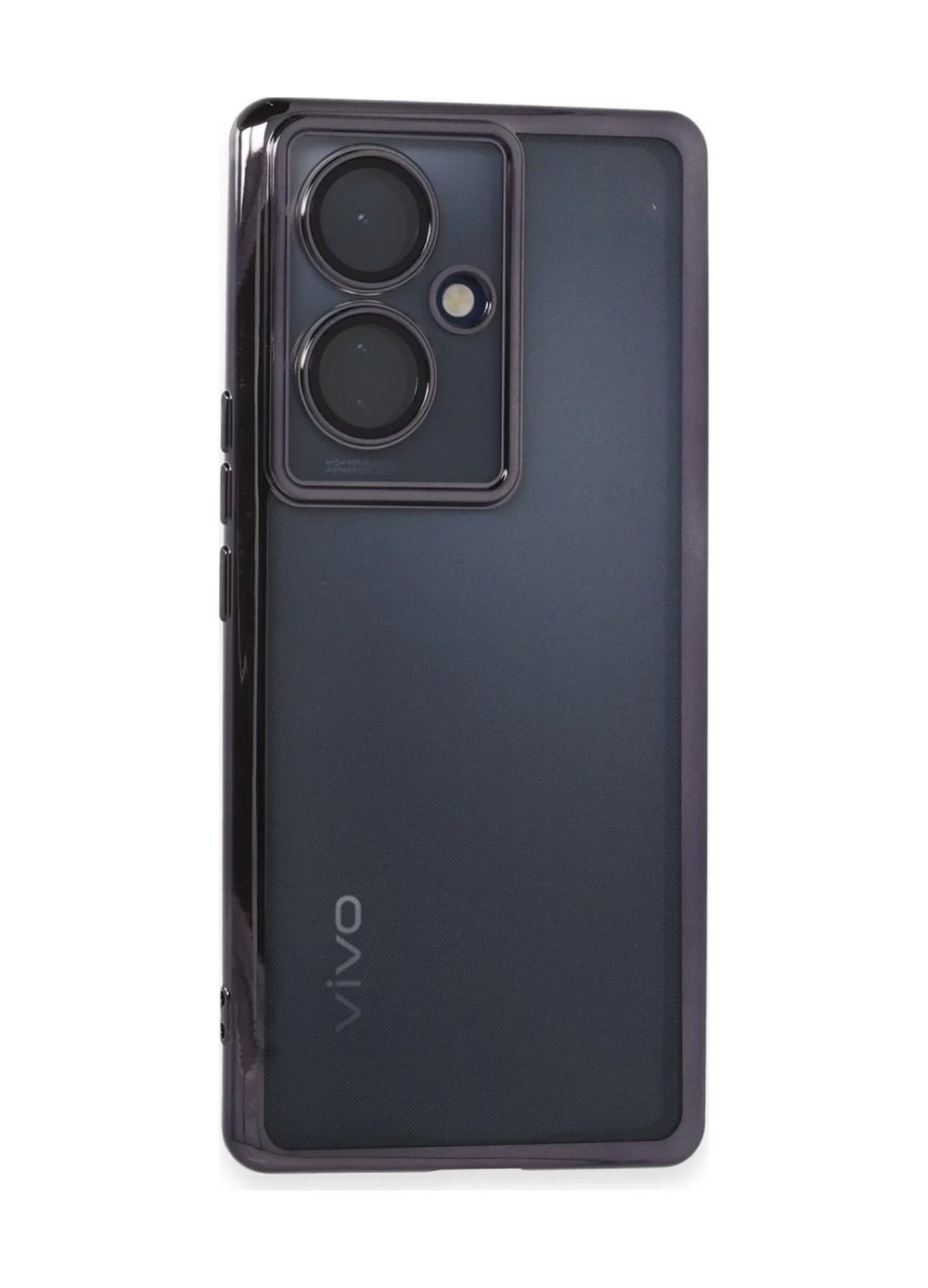 Vivo V29 Lite Uyumlu Kılıf Lensli Silikon - Mor Belirtilmemiş
