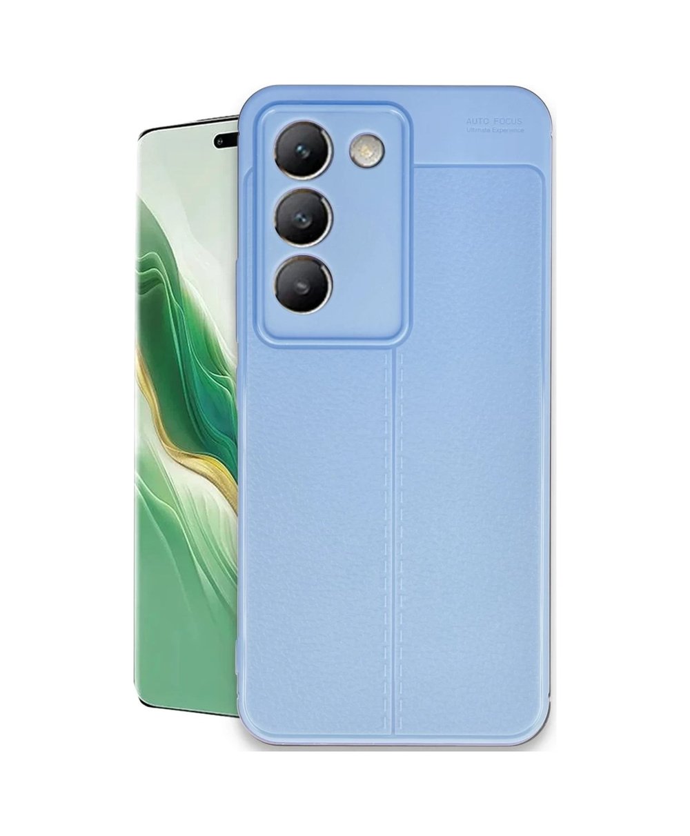 Vivo V30 Lite 4g Uyumlu Kılıf Auto Focus Kapak - Mavi Belirtilmemiş