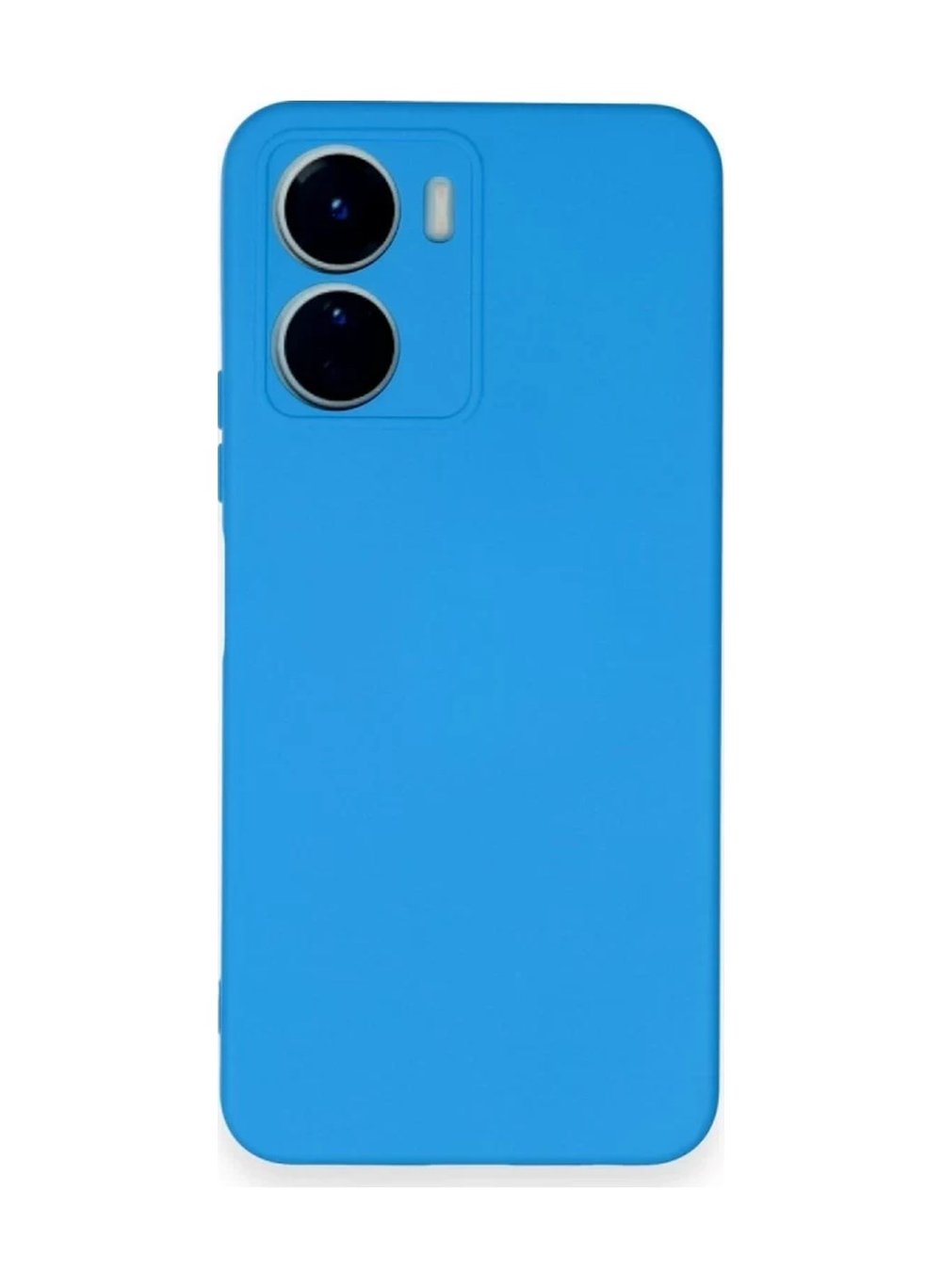Vivo Y16 Uyumlu Kılıf Nano İçi Kadife Silikon - Mavi Belirtilmemiş