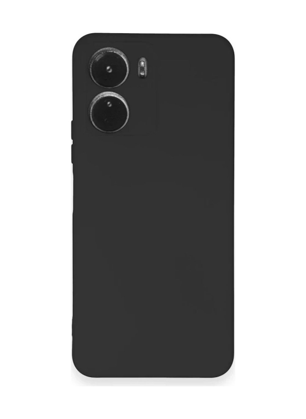Vivo Y16 Uyumlu Kılıf Nano İçi Kadife Silikon - Siyah Belirtilmemiş