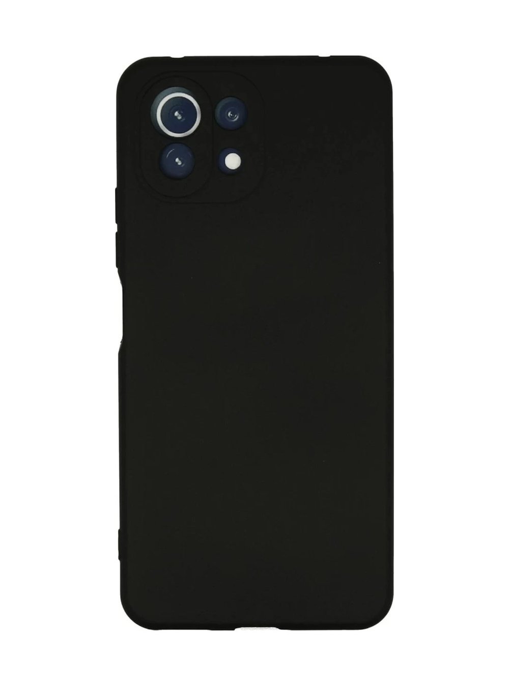 Xiaomi Mi 11 Lite Uyumlu Kılıf Nano İçi Kadife Silikon - Siyah Belirtilmemiş