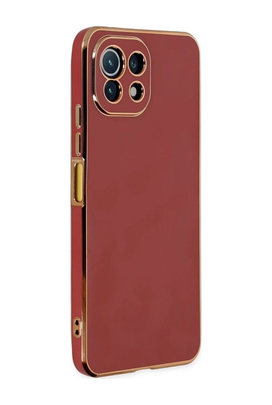 Xiaomi Mi 11 Lite Uyumlu Kılıf Volet Silikon - Kırmızı Belirtilmemiş