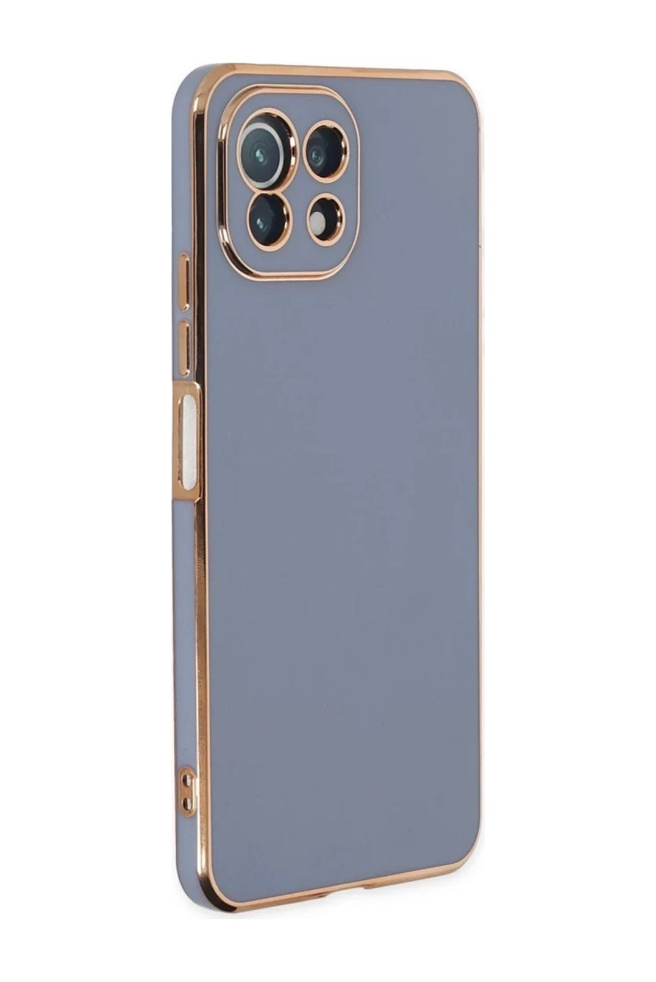 Xiaomi Mi 11 Lite Uyumlu Kılıf Volet Silikon - Mavi Belirtilmemiş