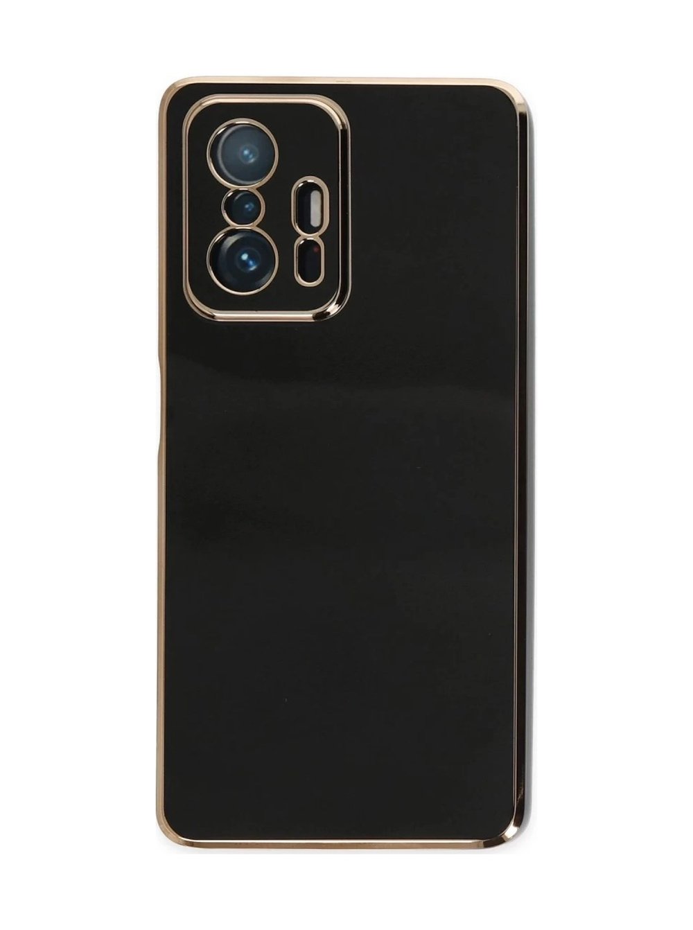 Xiaomi Mi 11t Pro Uyumlu Kılıf Volet Silikon - Siyah Belirtilmemiş
