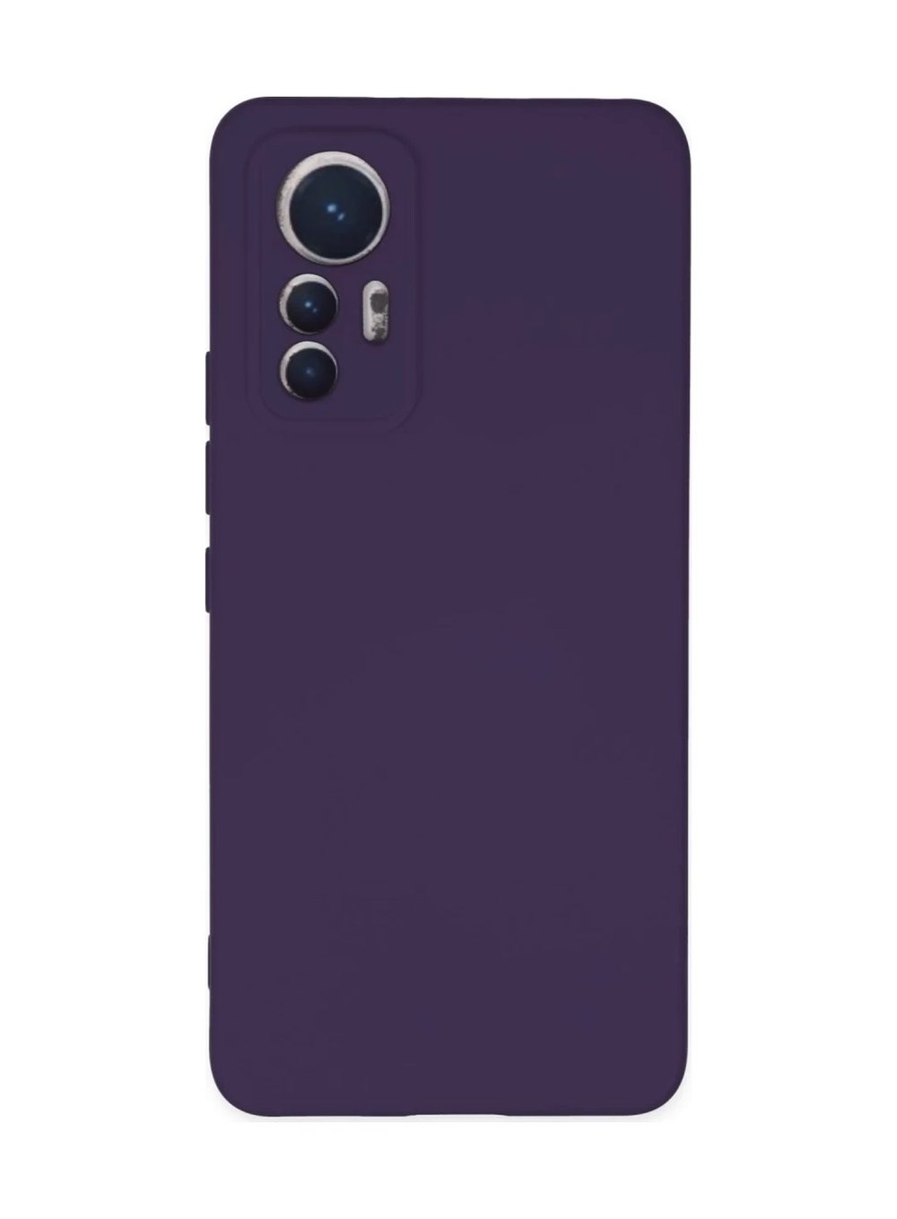 Xiaomi Mi 12 Lite Uyumlu Kılıf Nano İçi Kadife Silikon - Mor Belirtilmemiş