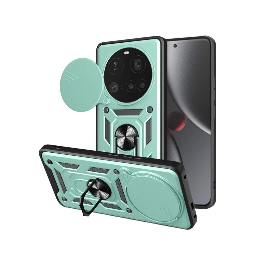 Xiaomi Mi 15 Ultra Uyumlu Kılıf Pars Lens Yüzüklü Silikon - Yeşil Belirtilmemiş