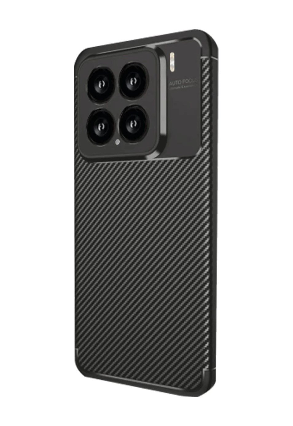 Xiaomi Mi 15 Uyumlu Kılıf Auto Focus Karbon Kapak - Siyah Belirtilmemiş