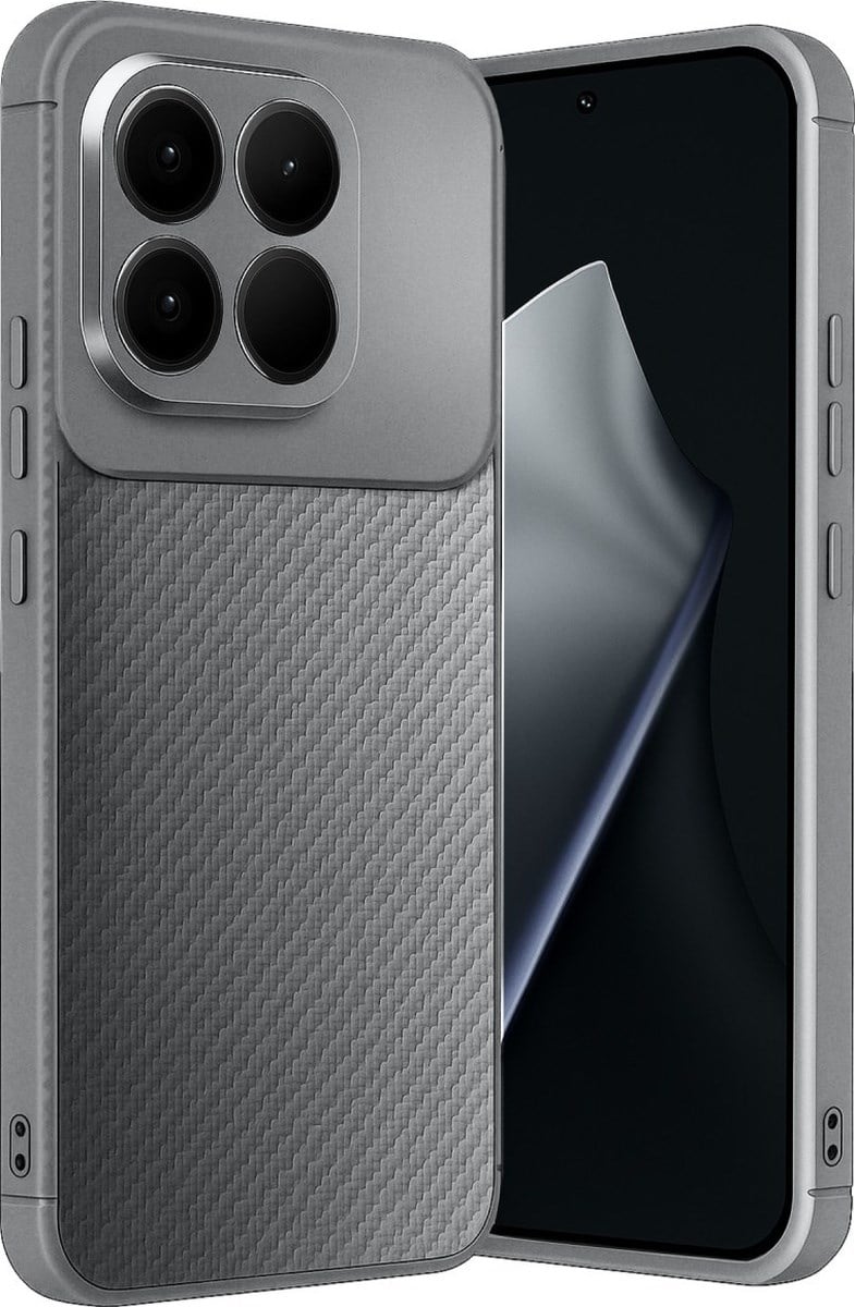 Xiaomi Mi 15t Uyumlu Auto Focus Karbon Kapak - Gri Belirtilmemiş