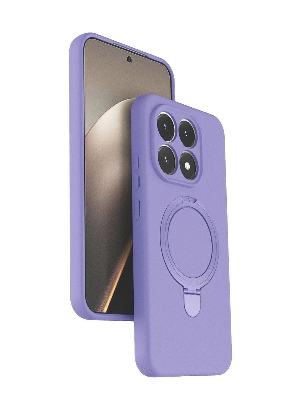 Xiaomi Mi 15t Uyumlu Regal Magsafe Standlı Kapak - Lila Belirtilmemiş