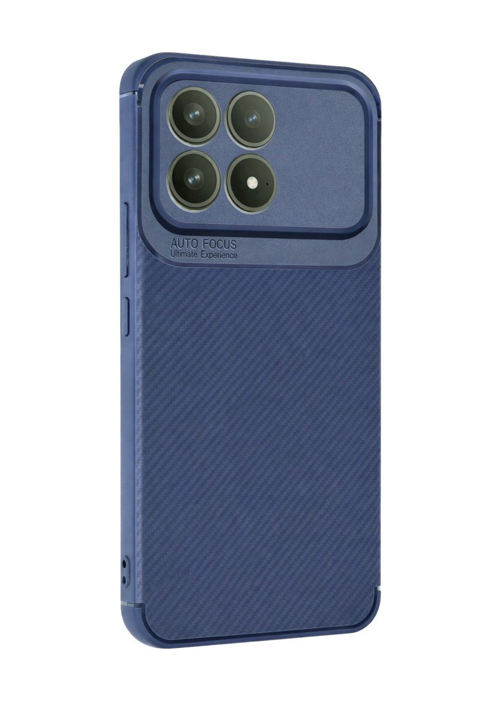 Xiaomi Poco F8 Pro Uyumlu Auto Focus Karbon Kapak - Lacivert Belirtilmemiş