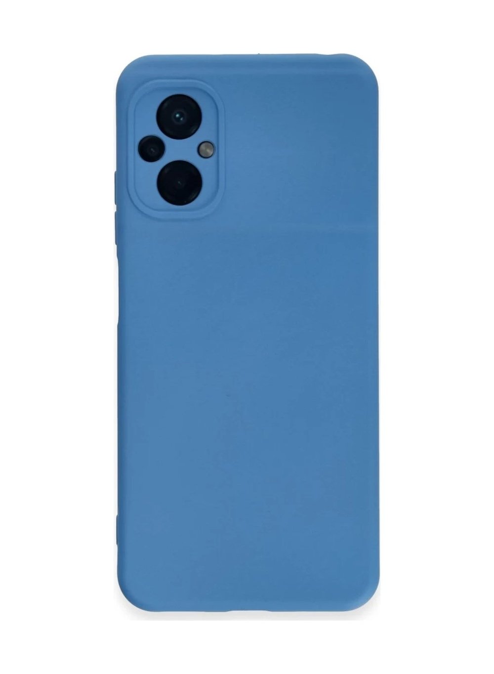Xiaomi Poco M5 Uyumlu Kılıf Nano İçi Kadife Silikon - Mavi Belirtilmemiş