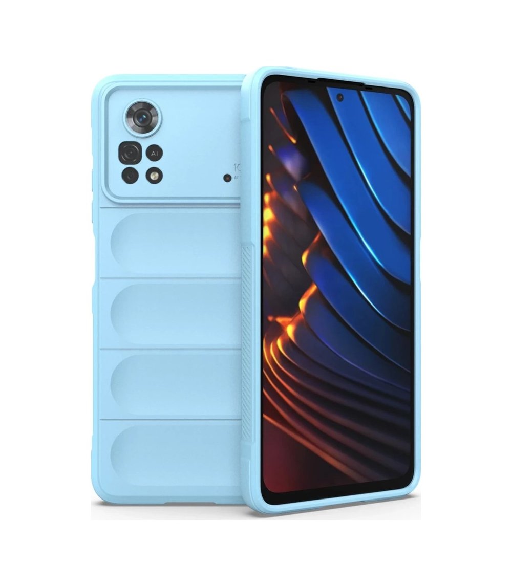 Xiaomi Poco X4 Pro 5g Uyumlu Kılıf Optimum Silikon - Sky Blue Belirtilmemiş