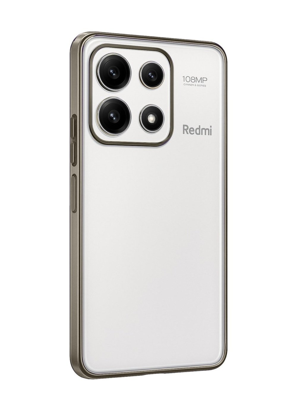 Xiaomi Poco X6 Pro Uyumlu Kılıf Lensli Silikon - Gold Belirtilmemiş