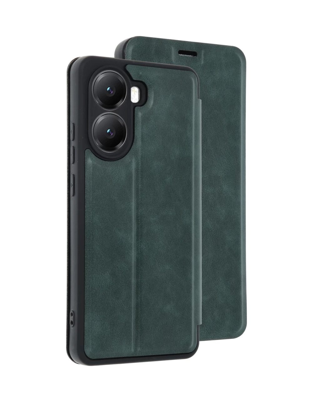 Xiaomi Poco X7 Pro Uyumlu Kılıf Flip Cover - Koyu Yeşil Belirtilmemiş