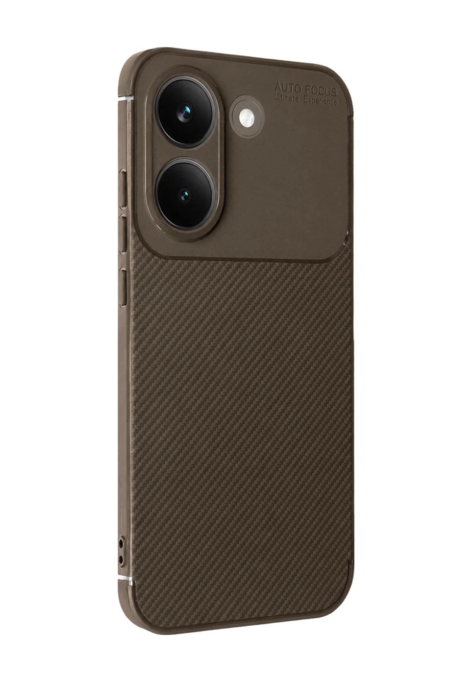 Xiaomi Poco X8 Pro Uyumlu Auto Focus Karbon Kapak - Kahverengi Belirtilmemiş