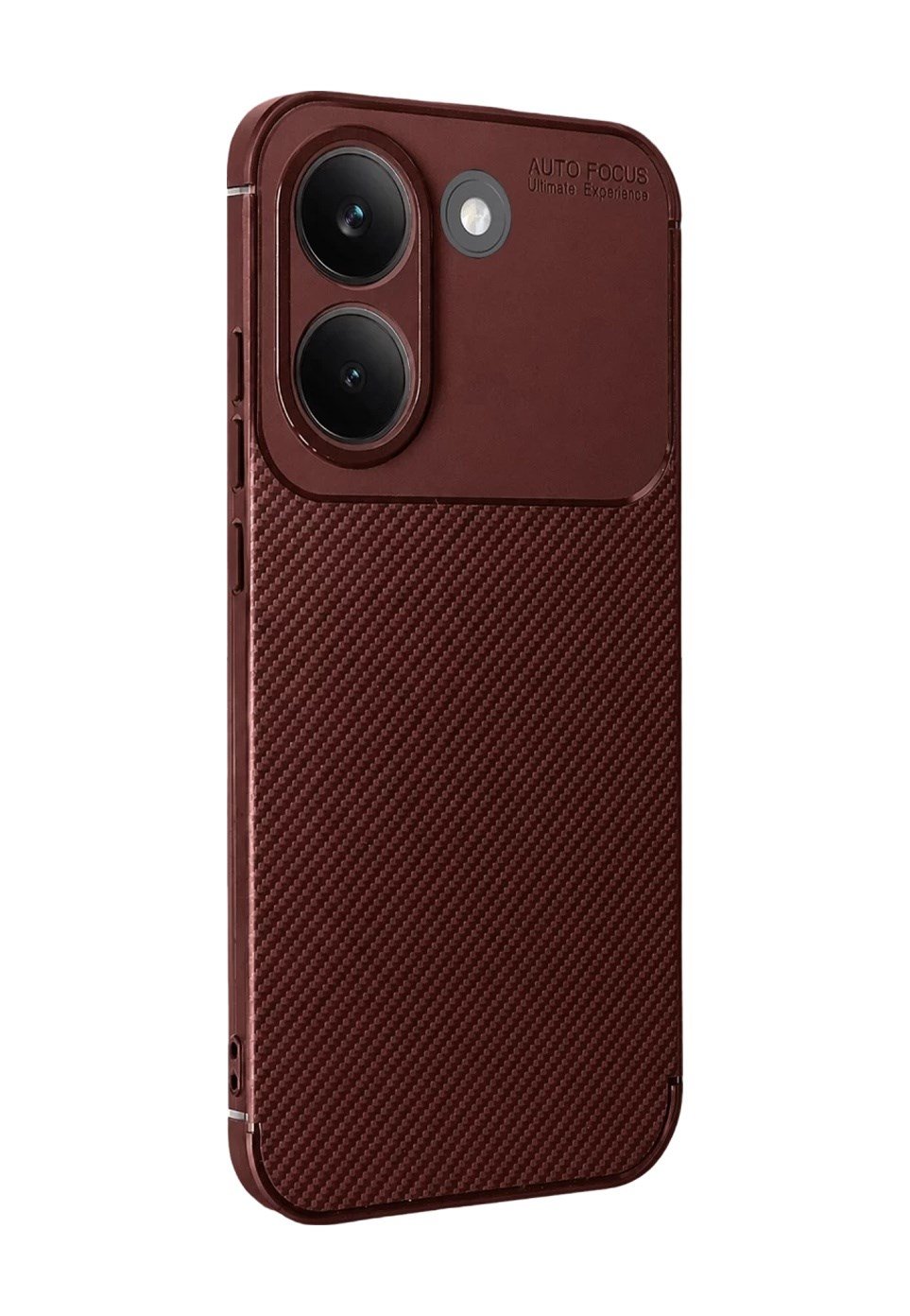 Xiaomi Poco X8 Pro Uyumlu Auto Focus Karbon Kapak - Bordo Belirtilmemiş