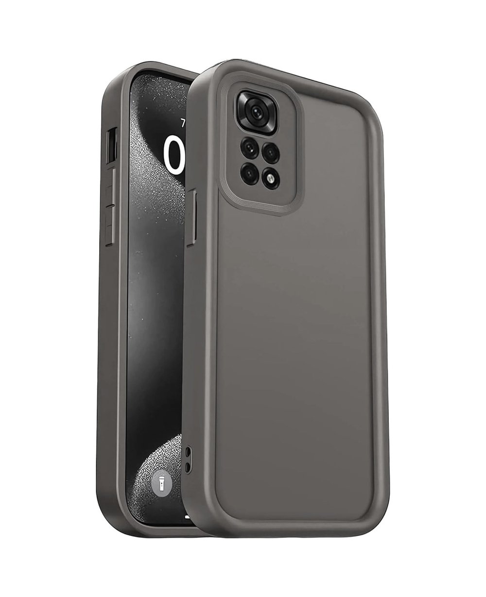 Xiaomi Redmi 10 2022 Uyumlu Kılıf Viera Silikon - Gri Belirtilmemiş