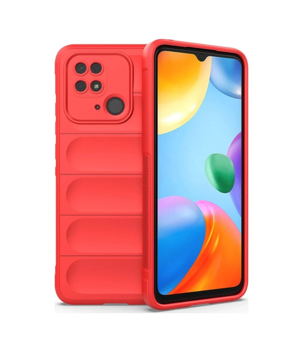 Xiaomi Redmi 10c Uyumlu Kılıf Optimum Silikon - Kırmızı Belirtilmemiş