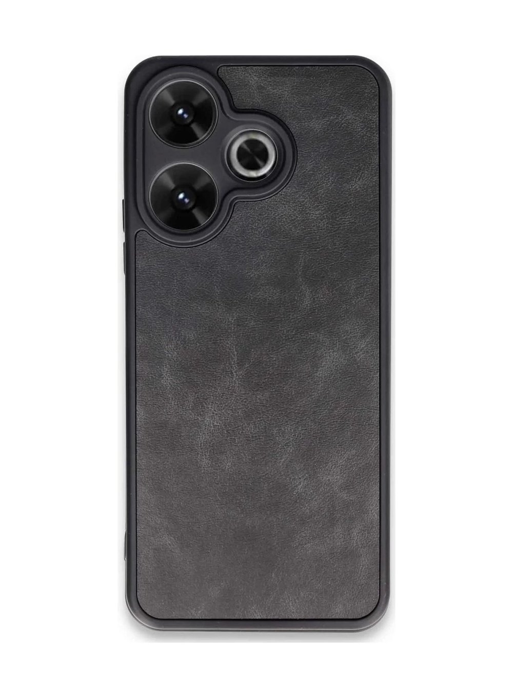 Xiaomi Redmi 13 4g Uyumlu Kılıf Aras Deri Kapak - Siyah Belirtilmemiş