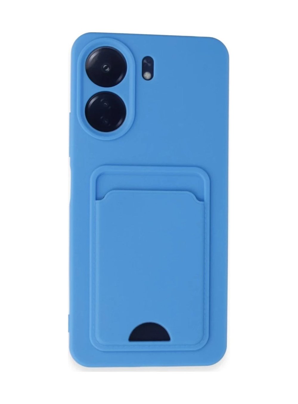 Xiaomi Redmi 13c Uyumlu Kılıf Kelvin Kartvizitli Silikon - Mavi Belirtilmemiş