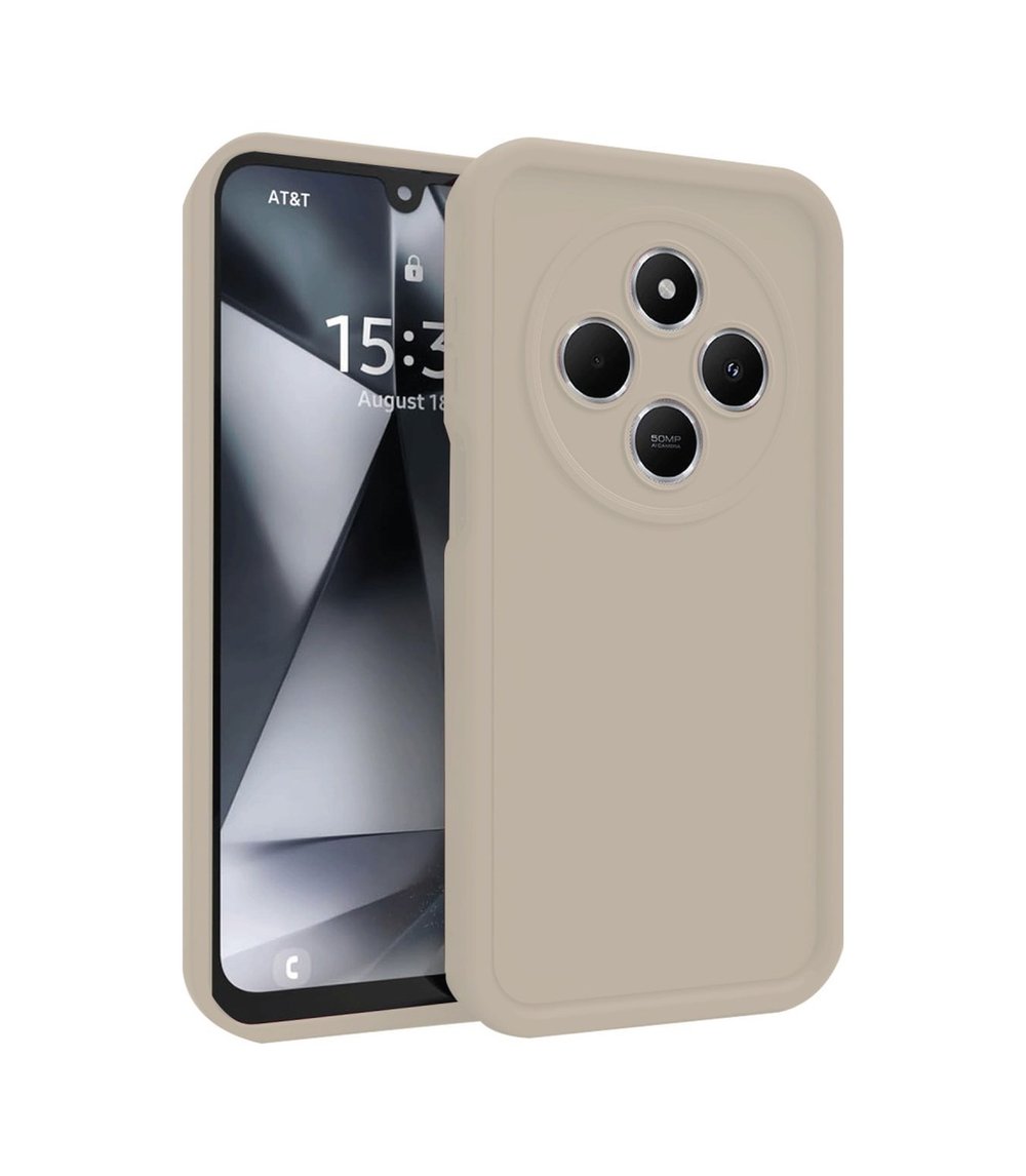 Xiaomi Redmi 14c Uyumlu Kılıf Viera Silikon - Krem Belirtilmemiş