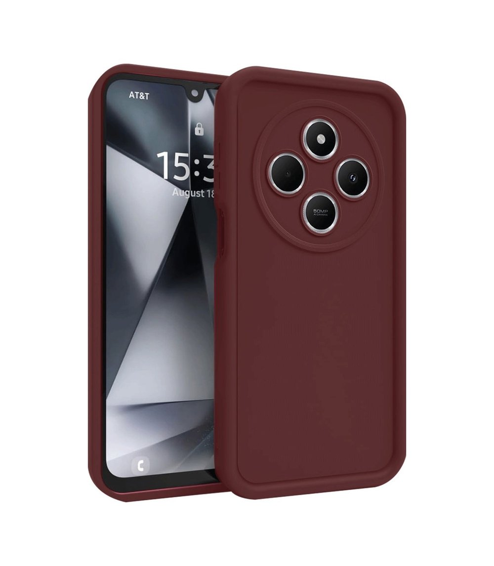 Xiaomi Redmi 14c Uyumlu Kılıf Viera Silikon - Bordo Belirtilmemiş