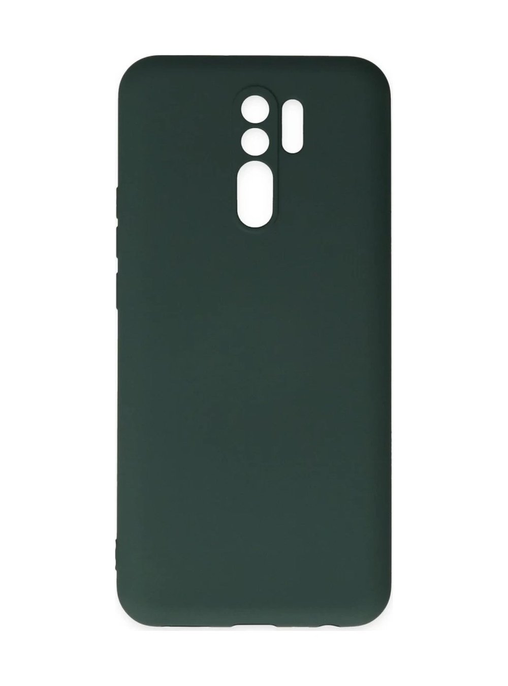 Xiaomi Redmi 9 Uyumlu Kılıf Nano İçi Kadife Silikon - Koyu Yeşil Belirtilmemiş
