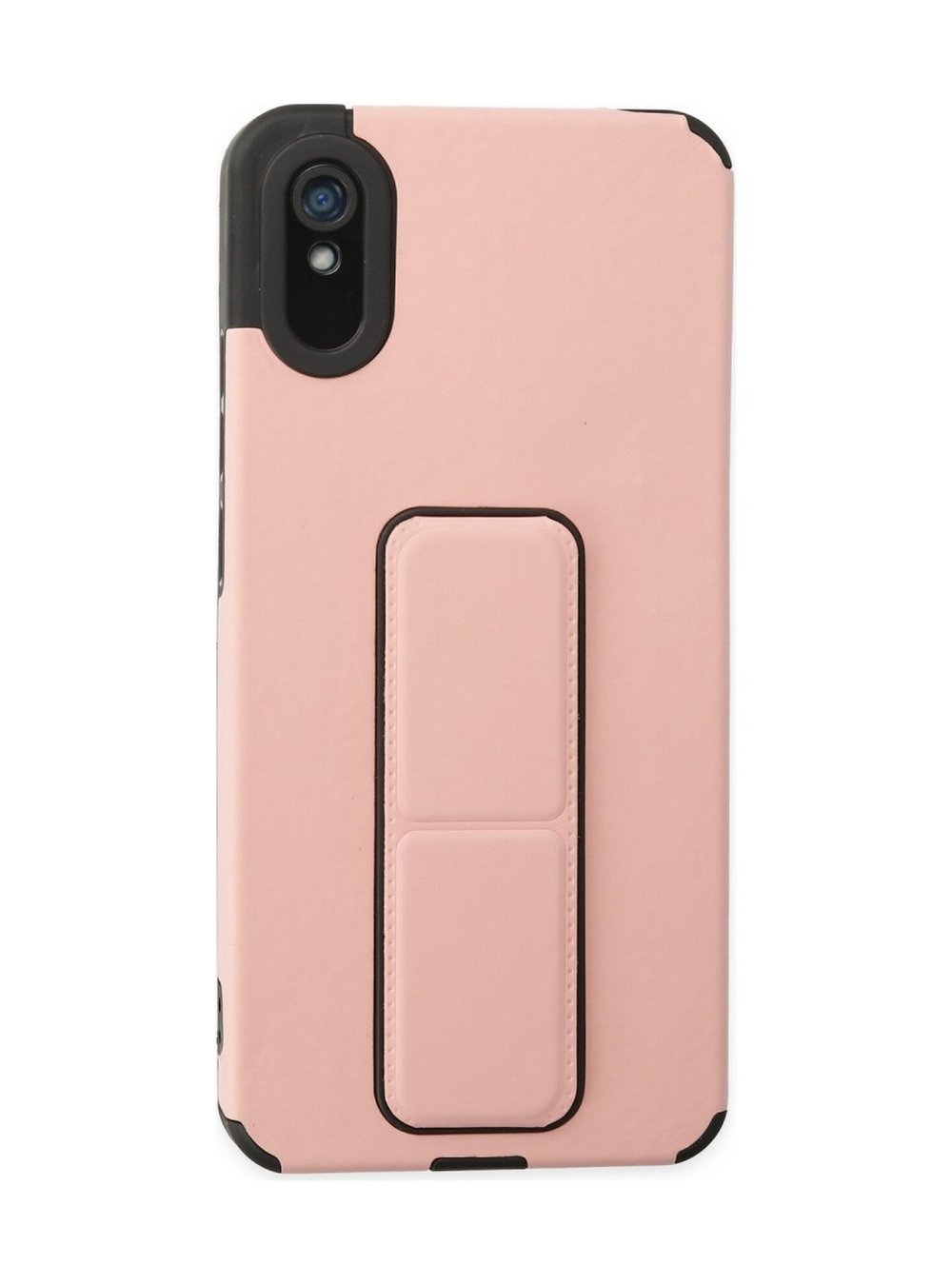 Xiaomi Redmi 9a Uyumlu Kılıf Mega Standlı Silikon - Pudra Belirtilmemiş