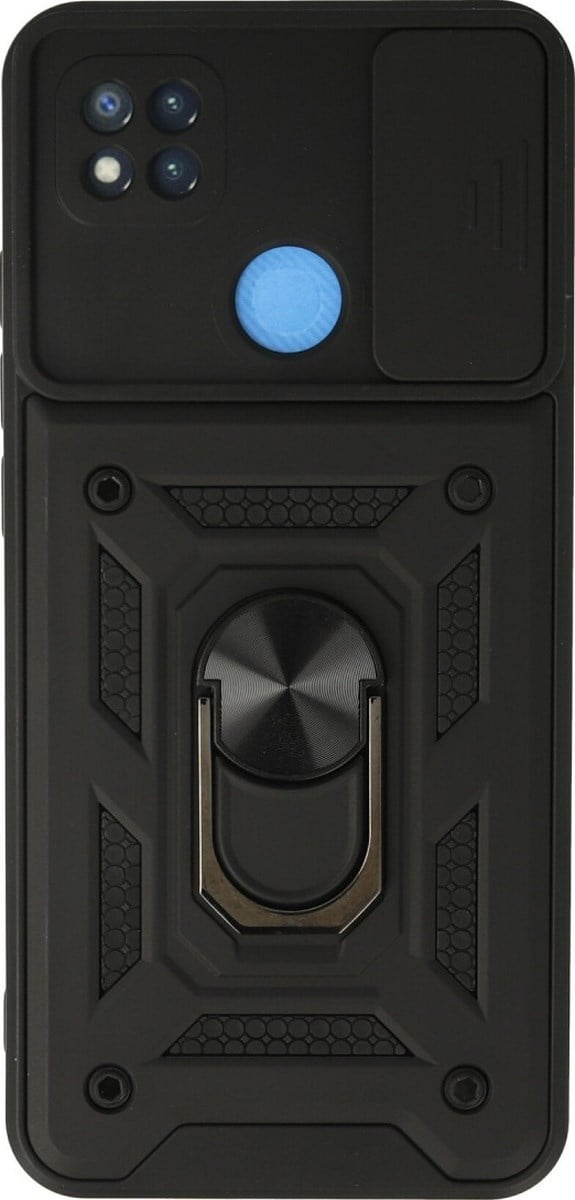 Xiaomi Redmi 9c Uyumlu Kılıf Pars Lens Yüzüklü Silikon - Siyah Belirtilmemiş