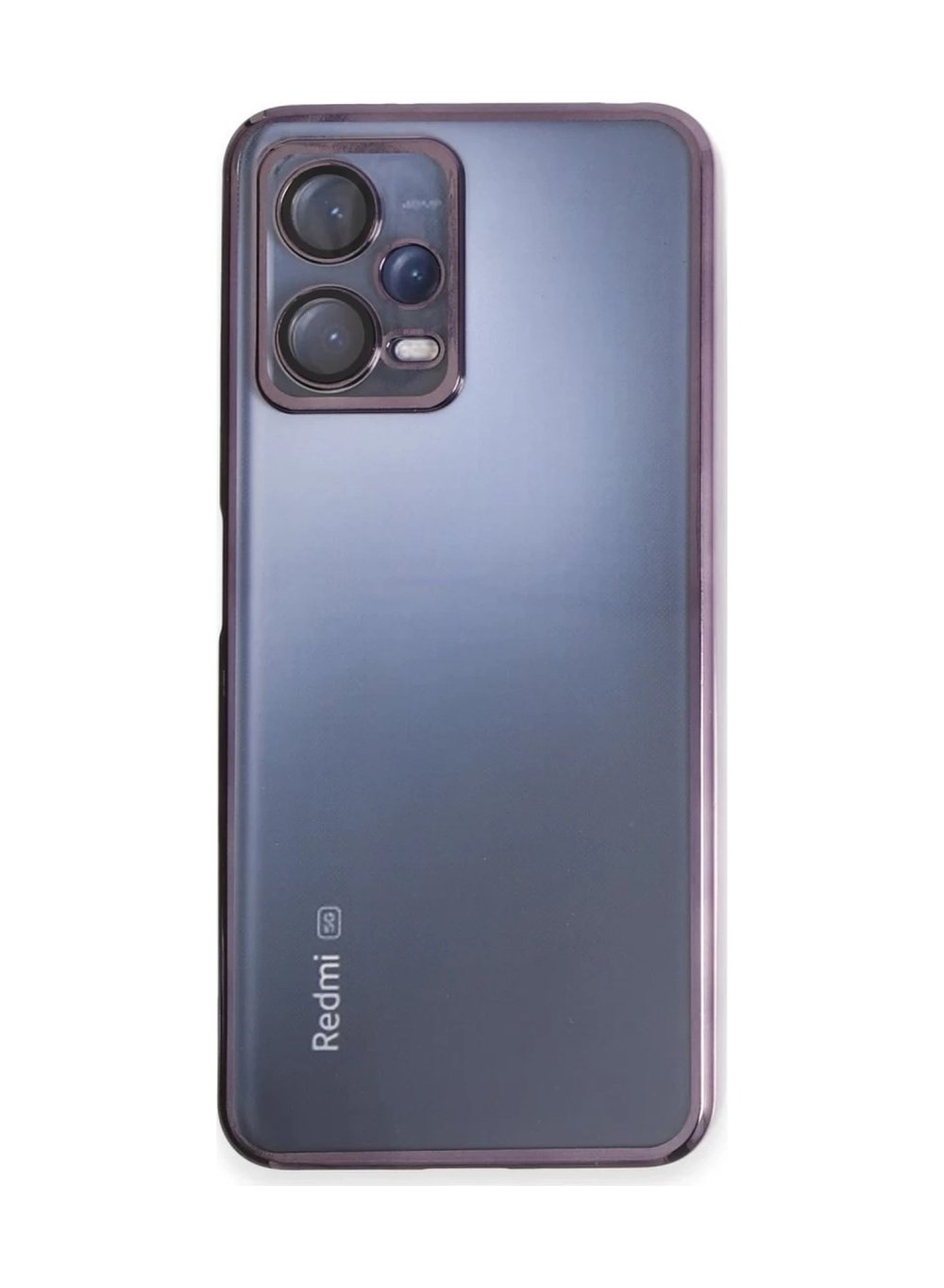 Xiaomi Redmi Note 12 5g Uyumlu Kılıf Lensli Silikon - Mor Belirtilmemiş