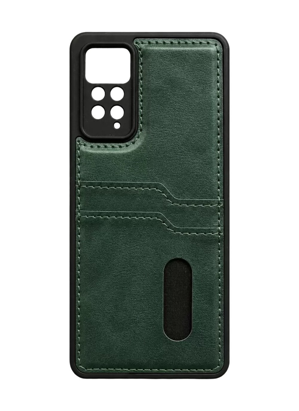 Xiaomi Redmi Note 12 Pro 4g Uyumlu Kılıf Sara Kartvizitli Deri Kılıf - Koyu Yeşil Belirtilmemiş