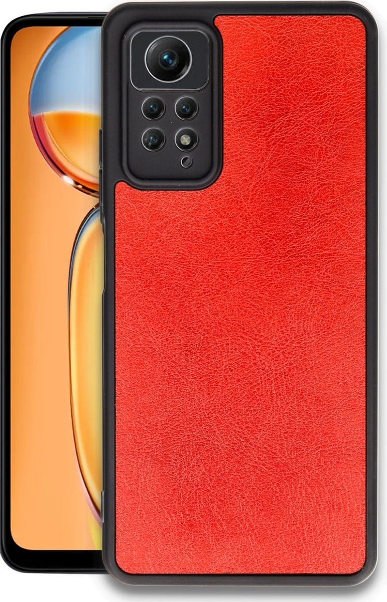 Xiaomi Redmi Note 12 Pro 4g Uyumlu Kılıf Aras Deri Kapak - Kırmızı Belirtilmemiş