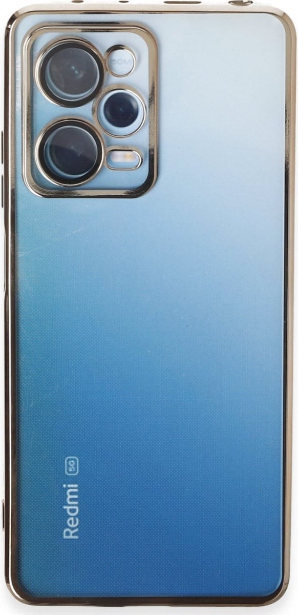 Xiaomi Redmi Note 12 Pro 5g Uyumlu Kılıf Lensli Silikon - Gold Belirtilmemiş