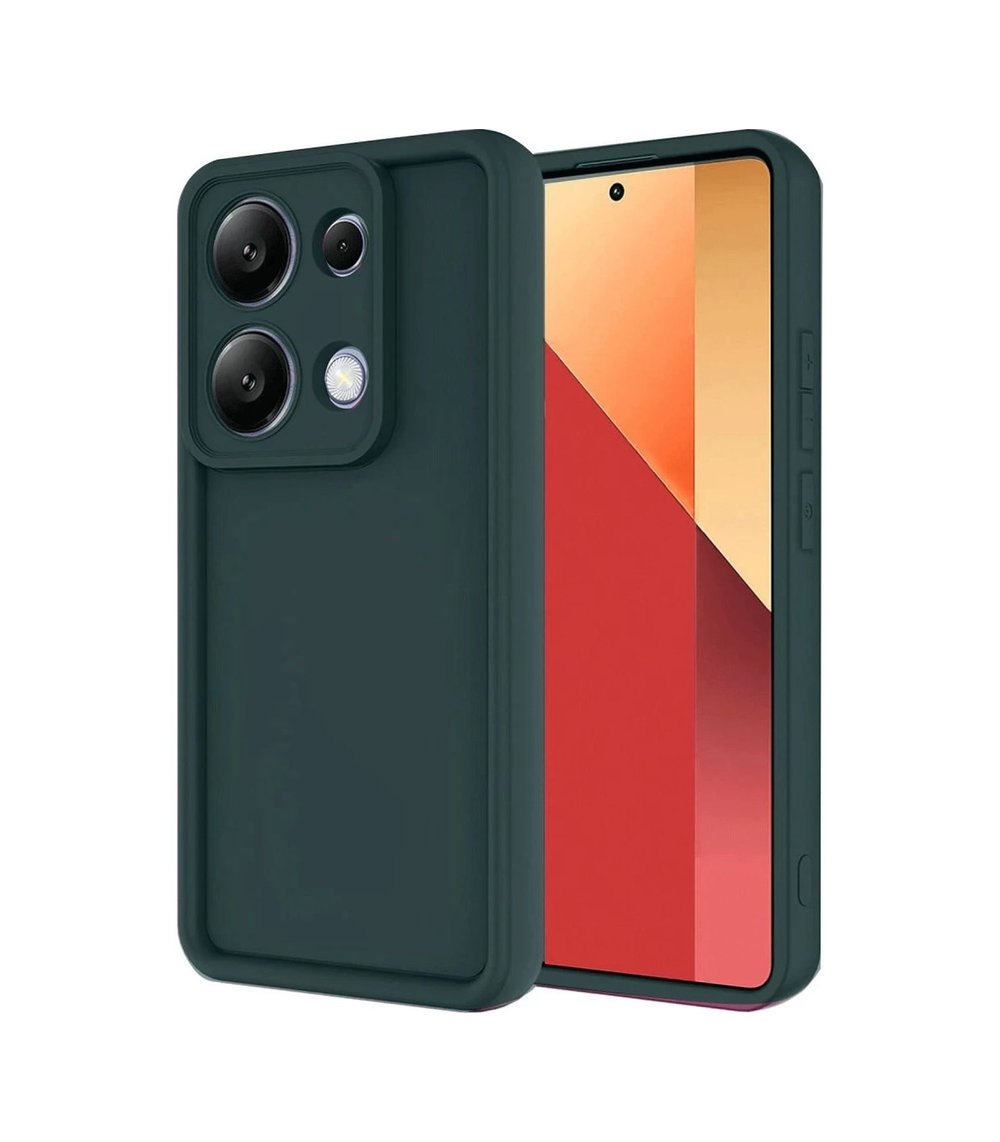 Xiaomi Redmi Note 13 Pro 4g Uyumlu Kılıf Viera Silikon - Koyu Yeşil Belirtilmemiş